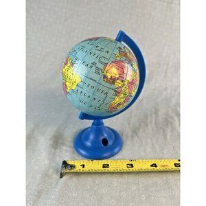 Vtg 1990s Replogle World Globe Pencil Sharpener 3.3" Mini School Desk
